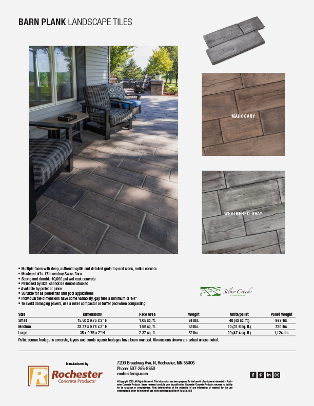 Barn Plank Cut Sheet