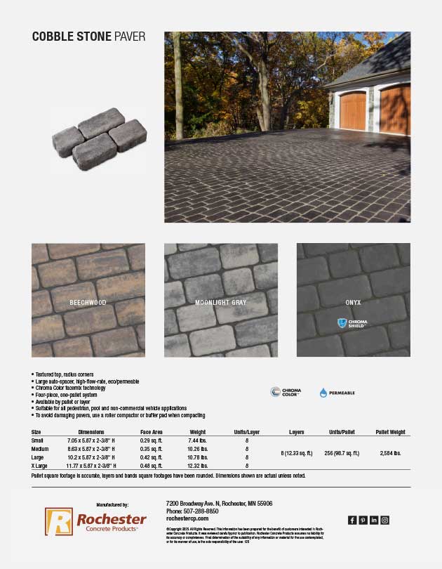 Cobble Stone Cut Sheet