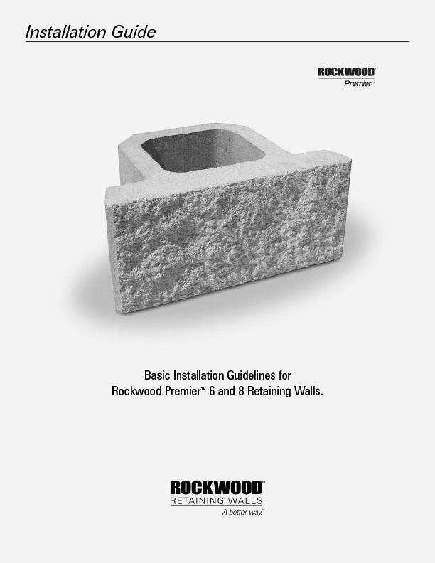 Premier 6 & 8 Wall – Installation Manual – English