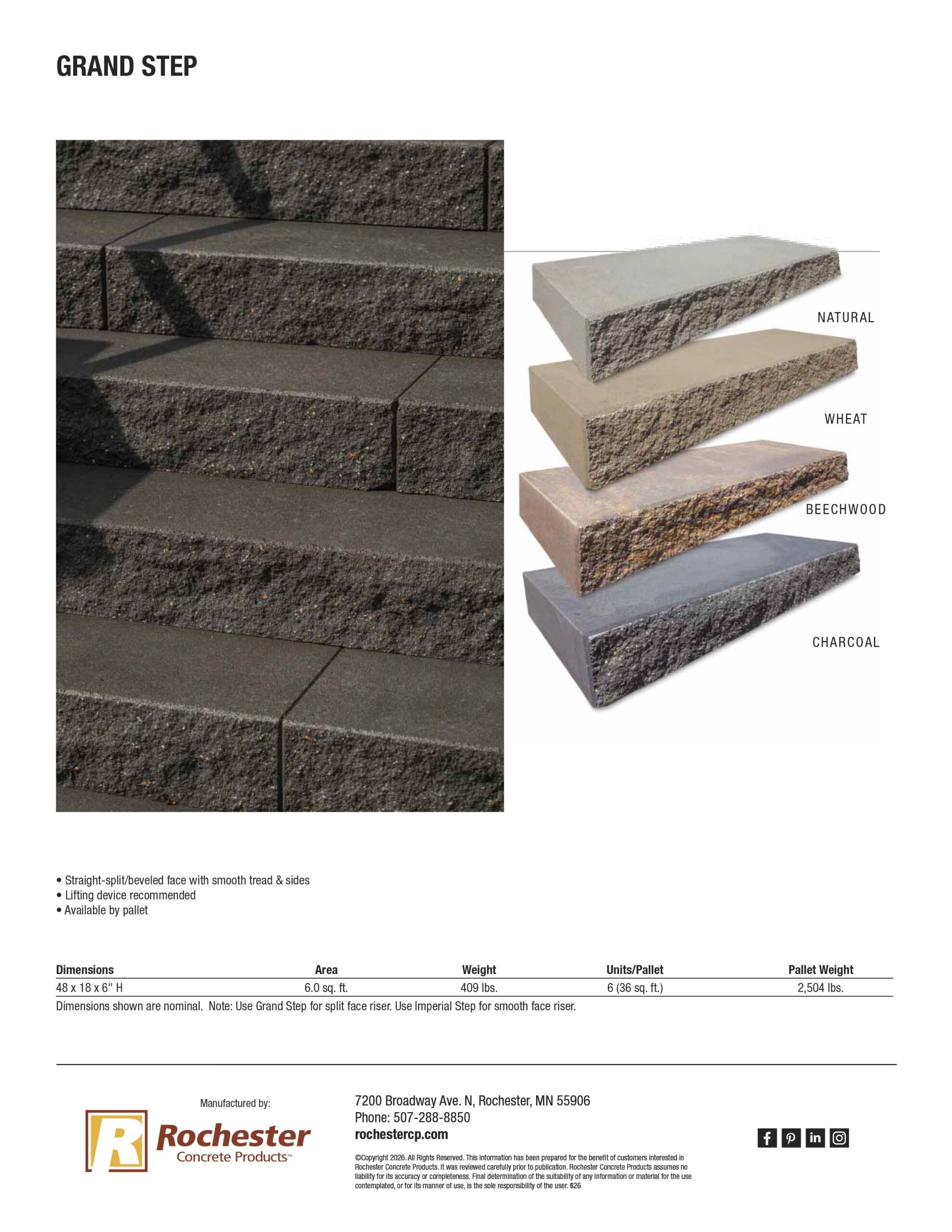 Grand Step Cut Sheet