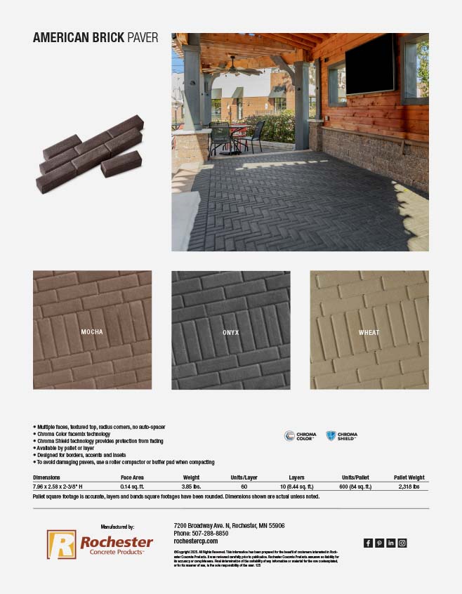 American Brick Cut Sheet
