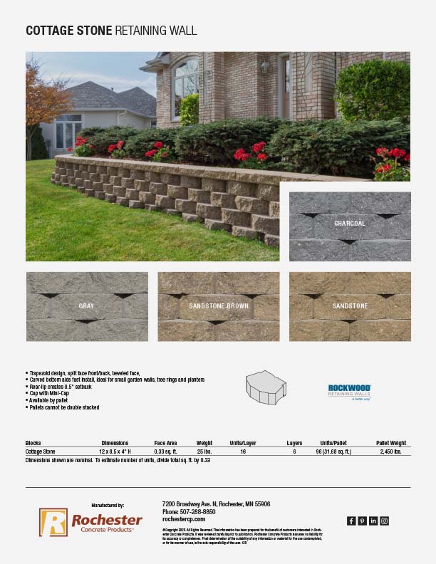 Cottage Stone Cut Sheet