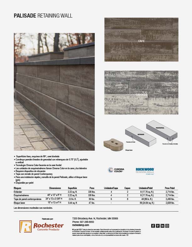 Palisade Cut Sheet – Spanish Version