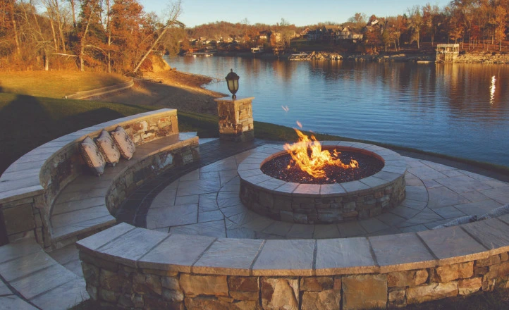 Design Options and Shapes for Landscape Block Fire Pits