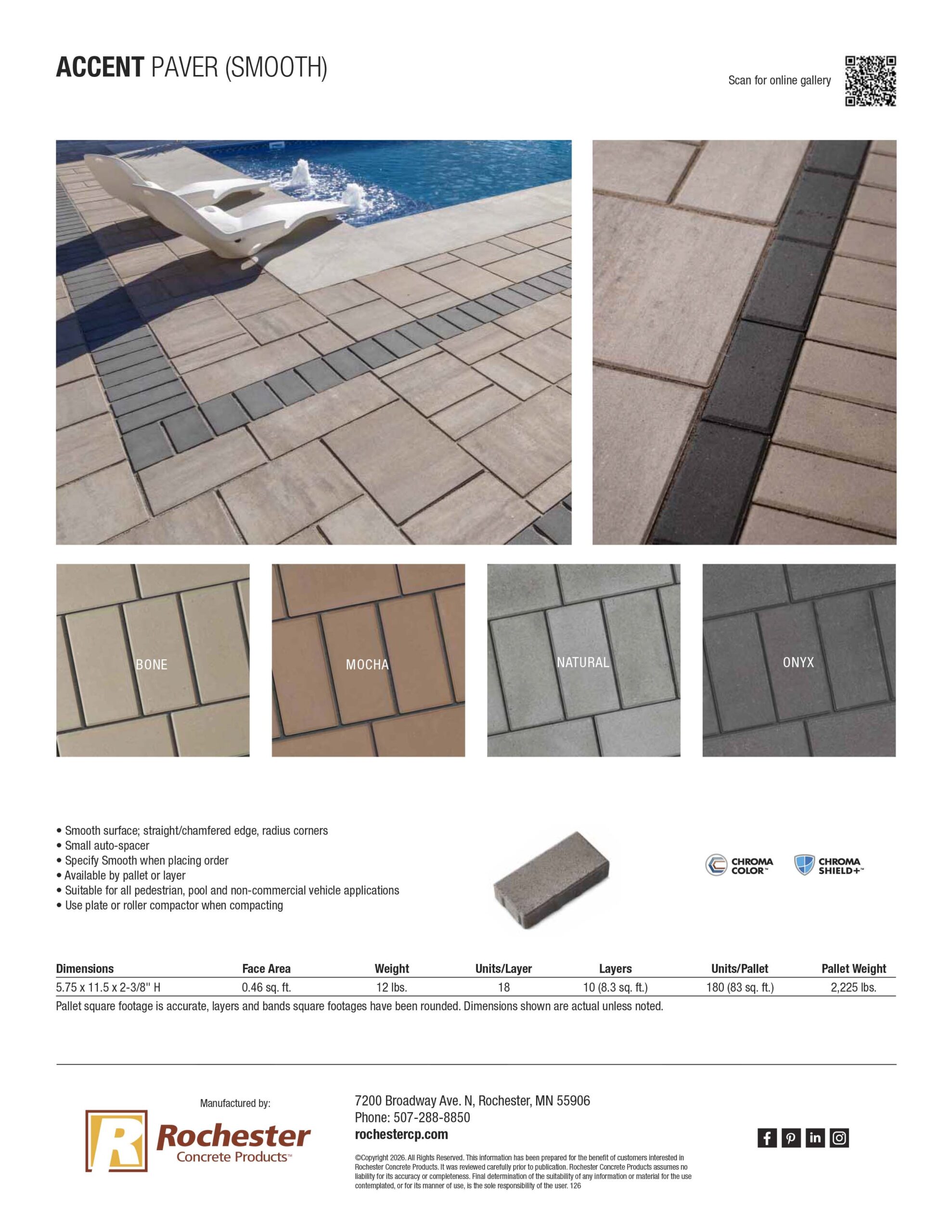 Accent Paver (Smooth) Cut Sheet